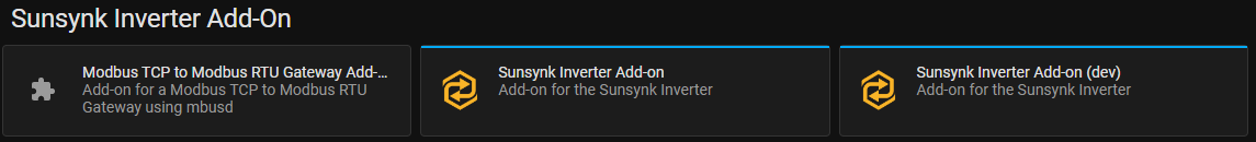 Install Sunsynk Addon